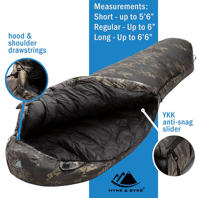 Katahdin Ranger 0°F 625 Fill Power Hydrophobic Sleeping Bag with Advanced Synthetic