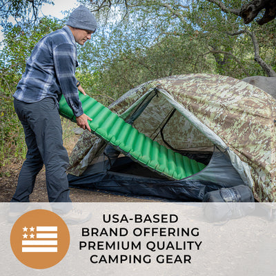 Standard Appalachian Inflatable Sleeping Pad With Micro-Adjustment Valve